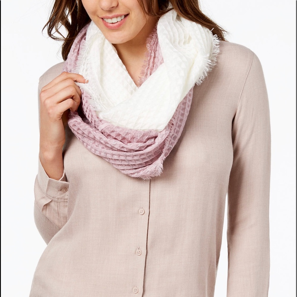 INC Ombré Waffle Knit Loop Scarf